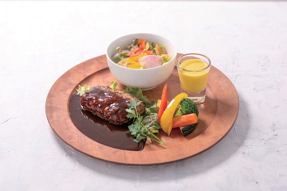 粗挽きポークと和牛挽肉のハンバーグ